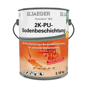 Jaeger Kronalux 2K-PU-Bodenbesch. 9,0 kg 8537032-700 Kieselgrau inkl. Härter